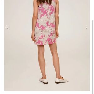 Mango silk dress . Worn once .